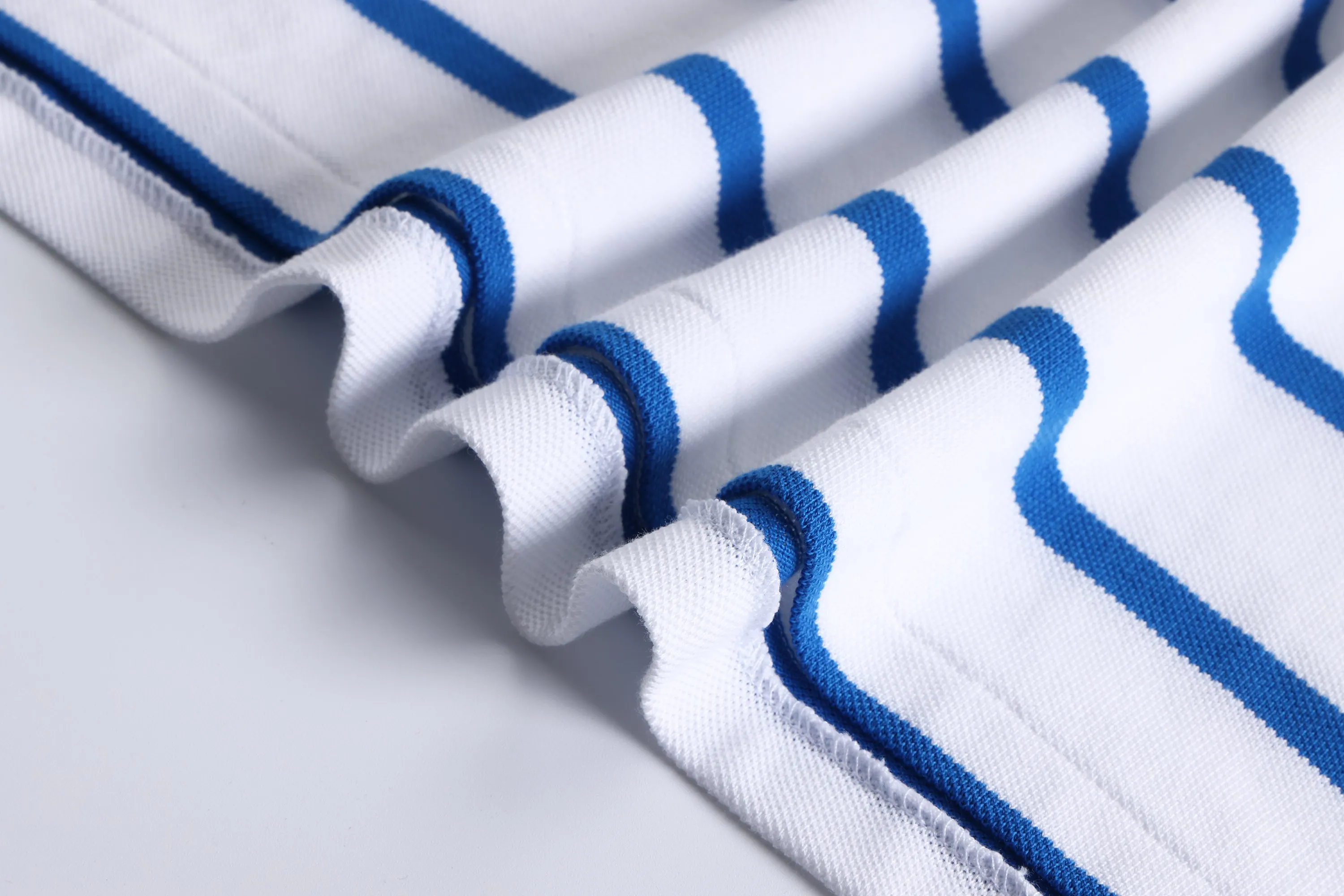 P190 Item No.: 8502 Paul polo small label pinstripe short-sleeved polo shirt (pure cotton) Size: S-XXL